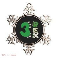 Three Rex Birthday Boy 3rd Dinosaur Birthday Rex Birthday Ornament thumb 0