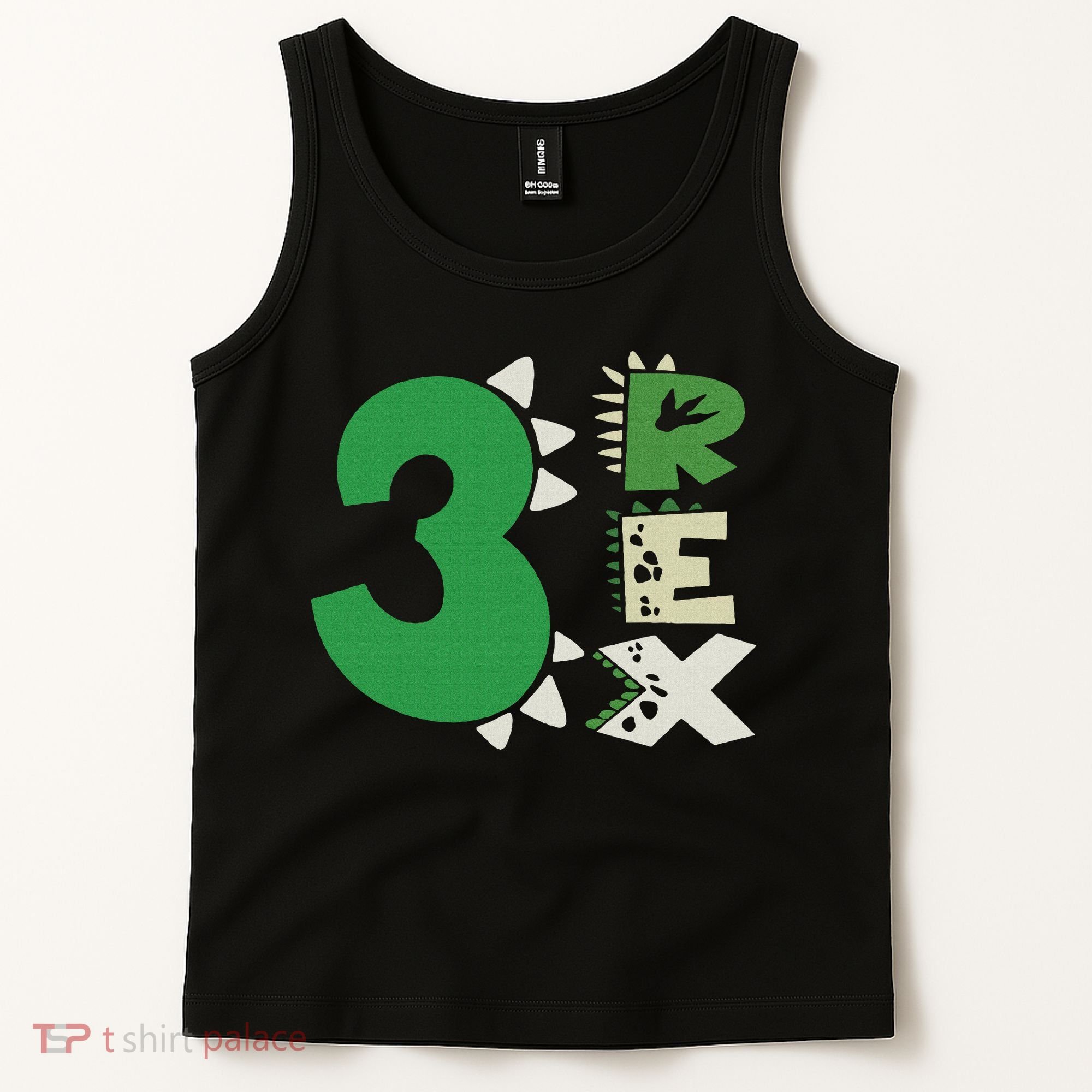 Three Rex Birthday Boy 3rd Dinosaur Birthday Rex Birthday Tank Top