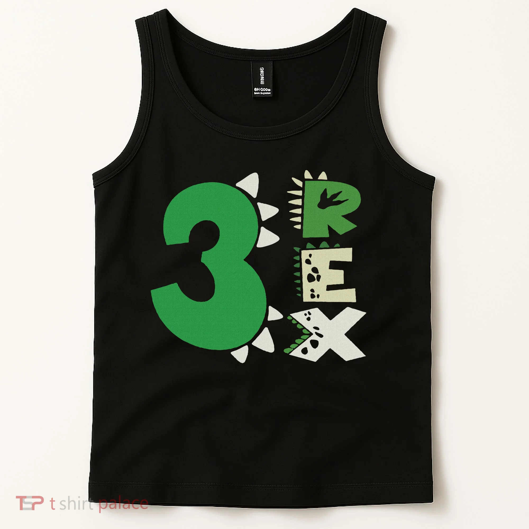 Three Rex Birthday Boy 3rd Dinosaur Birthday Rex Birthday Tank Top