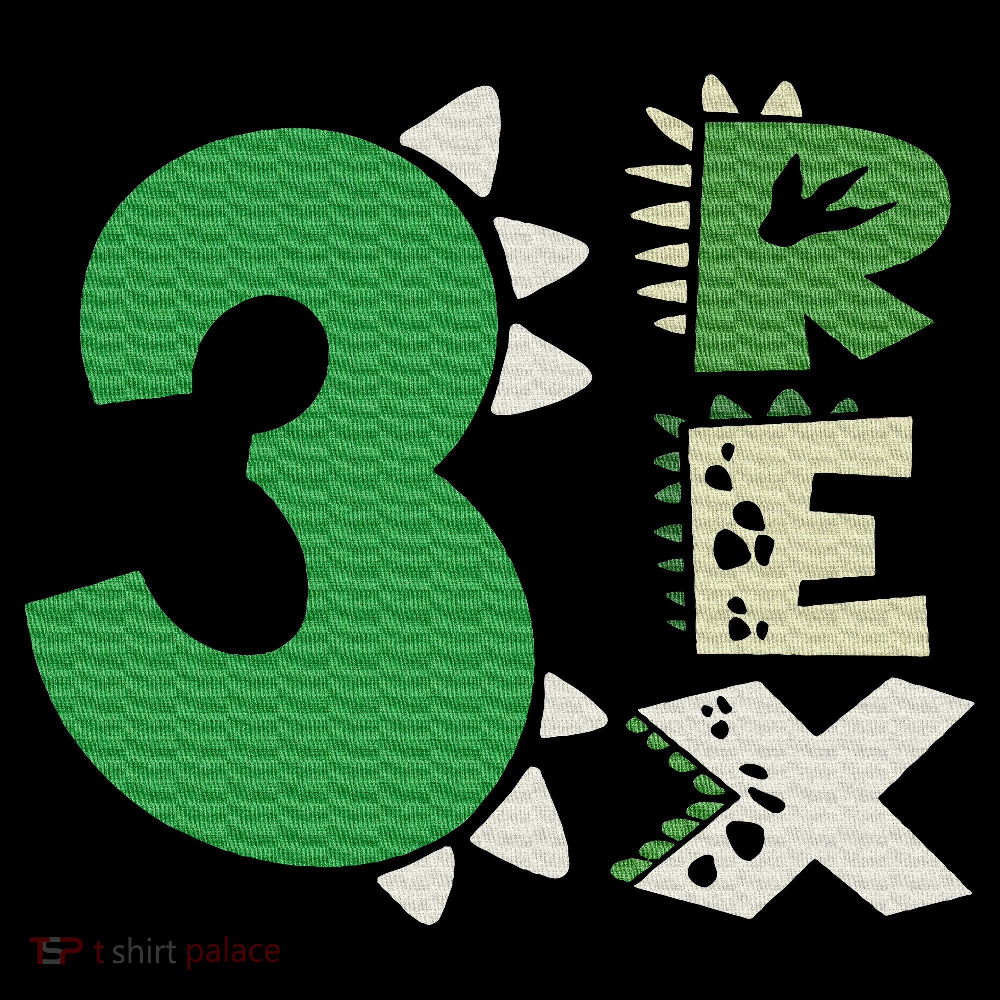 Three Rex Birthday Boy 3rd Dinosaur Birthday Rex Birthday Women's T-Shirt