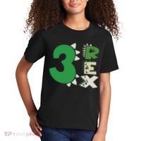 Three Rex Birthday Boy 3rd Dinosaur Birthday Rex Birthday Kids T-Shirt thumb 2