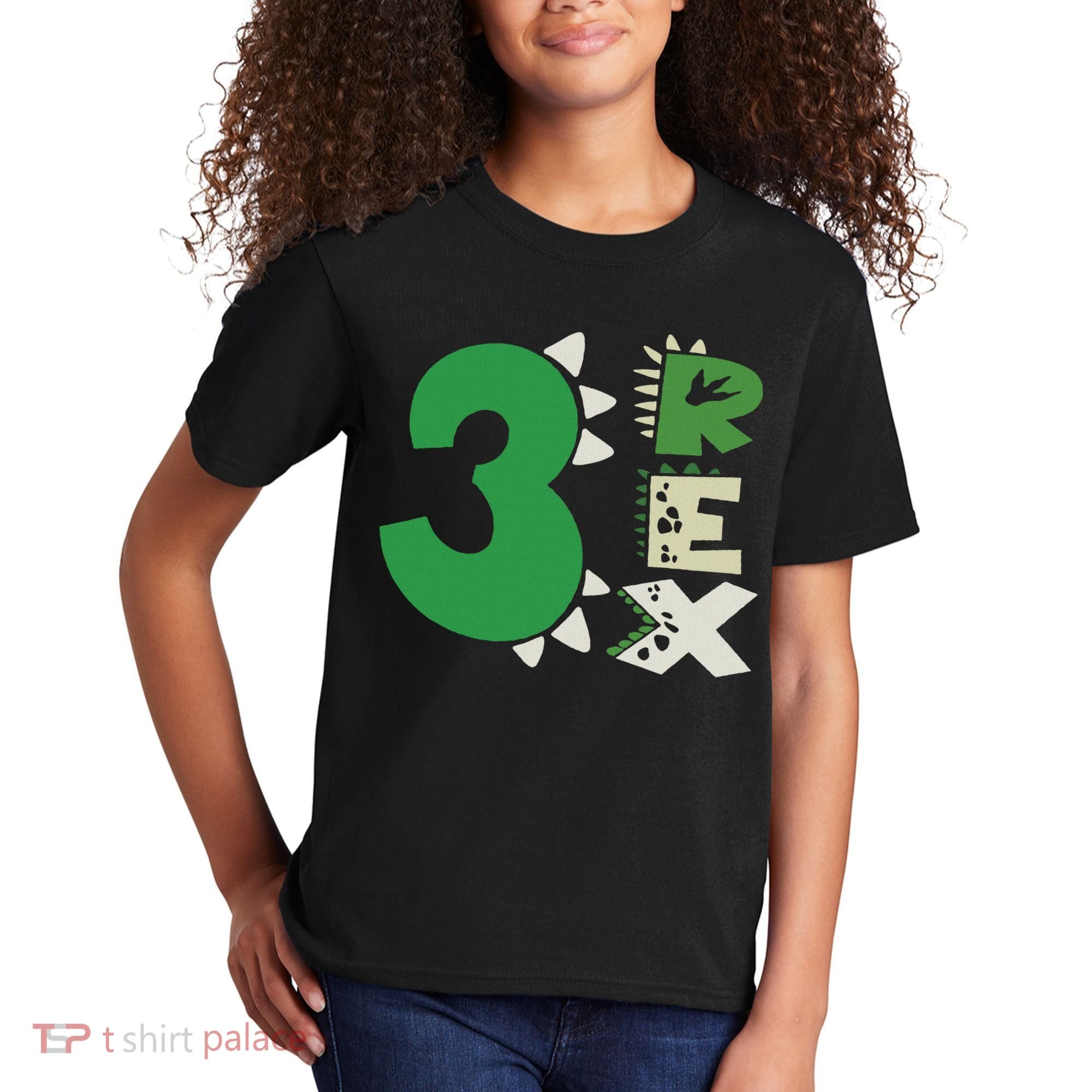 Three Rex Birthday Boy 3rd Dinosaur Birthday Rex Birthday Kids T-Shirt