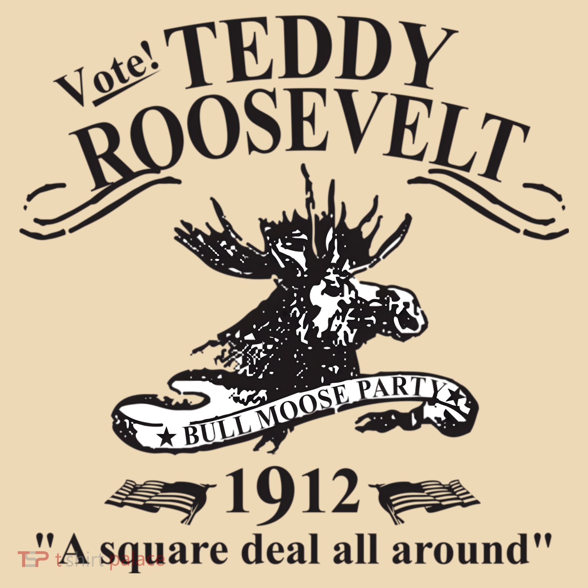 Teddy Roosevelt Bull Moose Party 1912 Presidential Campaign Tote Bag
