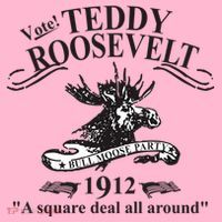 Teddy Roosevelt Bull Moose Party 1912 Presidential Campaign Coaster thumb 2
