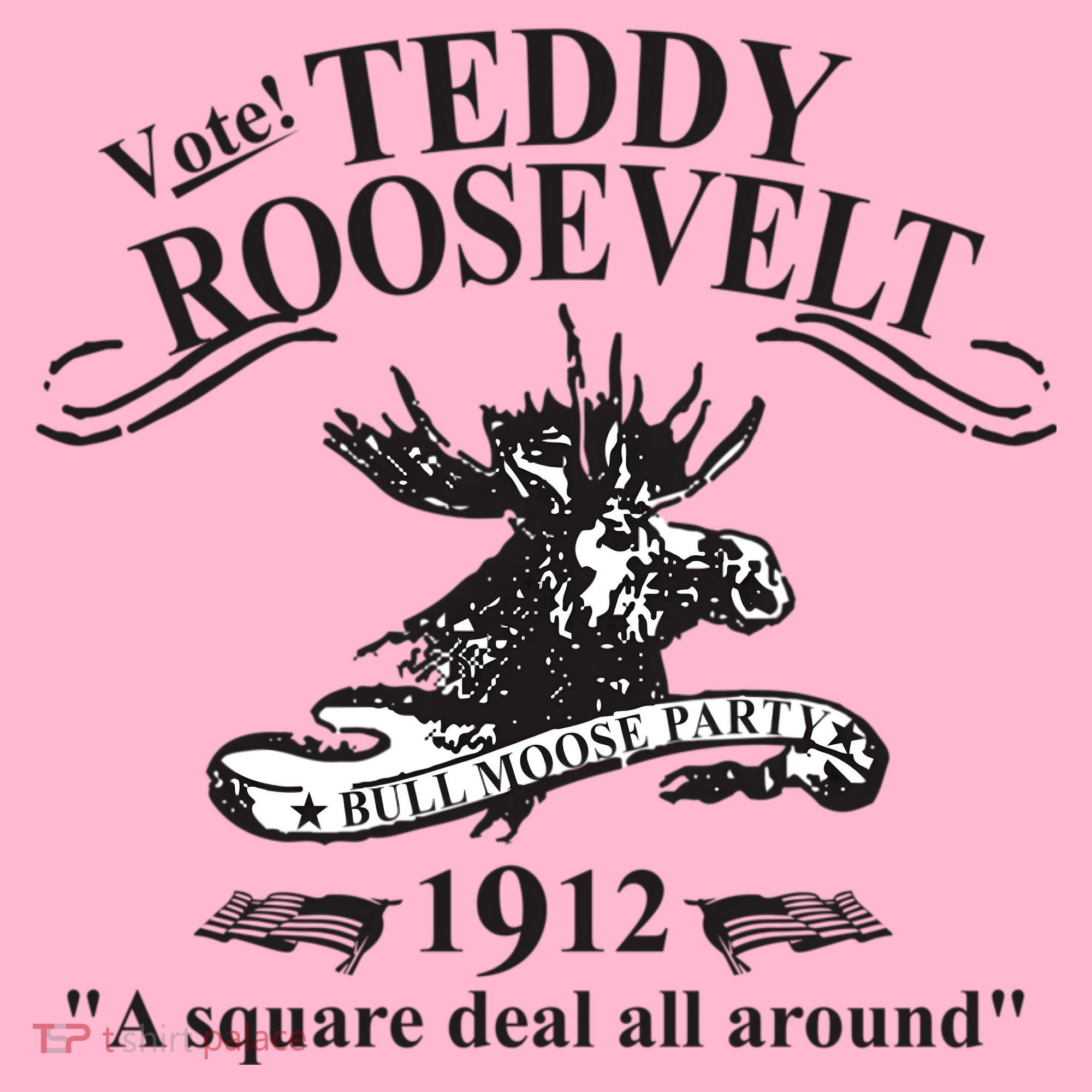 Teddy Roosevelt Bull Moose Party 1912 Presidential Campaign Coaster
