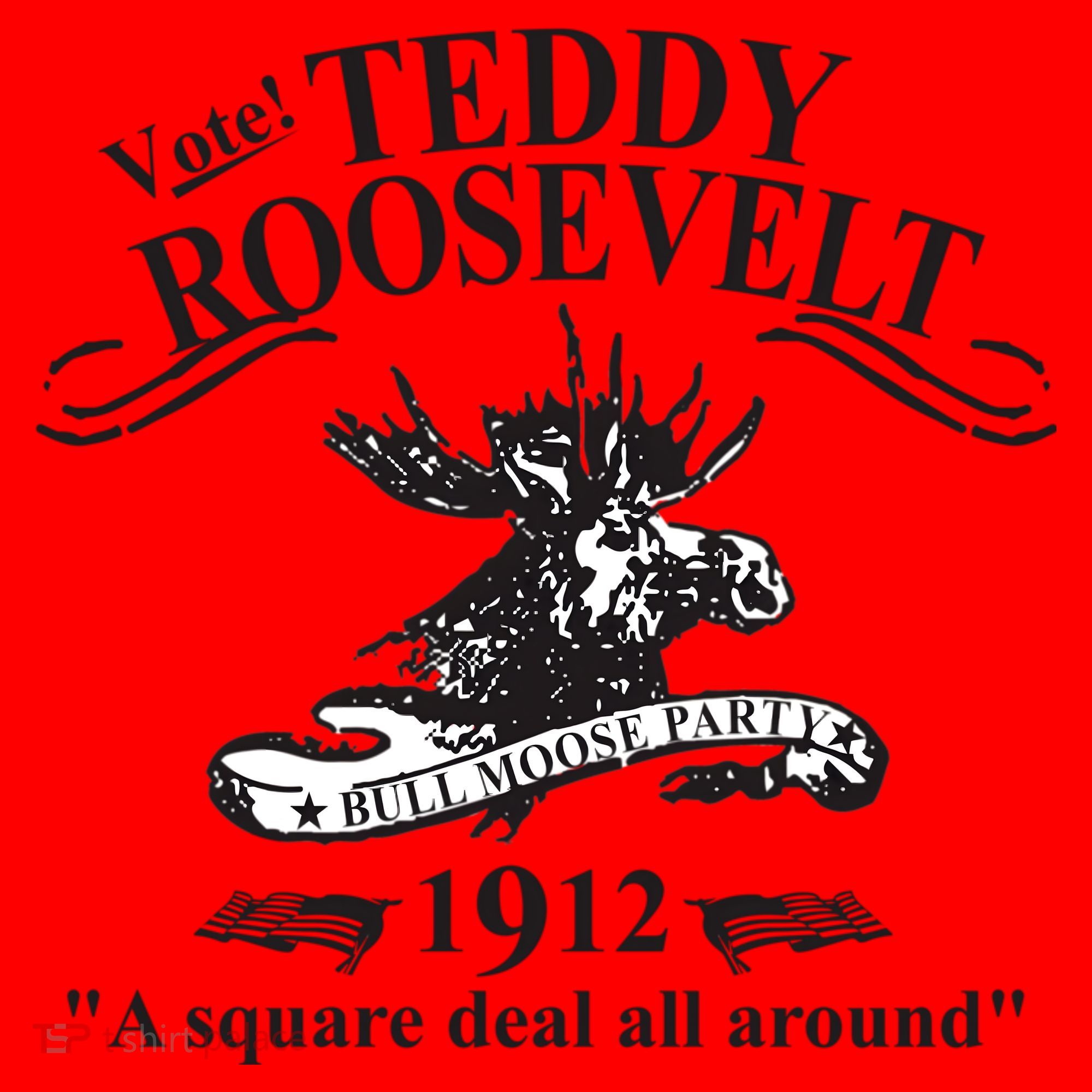 Teddy Roosevelt Bull Moose Party 1912 Presidential Campaign Santa Hat