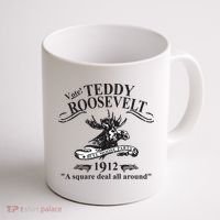 Teddy Roosevelt Bull Moose Party 1912 Presidential Campaign Coffee Mug thumb 1