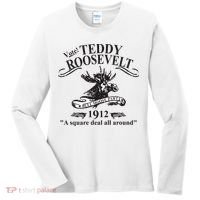 Teddy Roosevelt Bull Moose Party 1912 Presidential Campaign Women's Long Sleeve Shirt thumb 0
