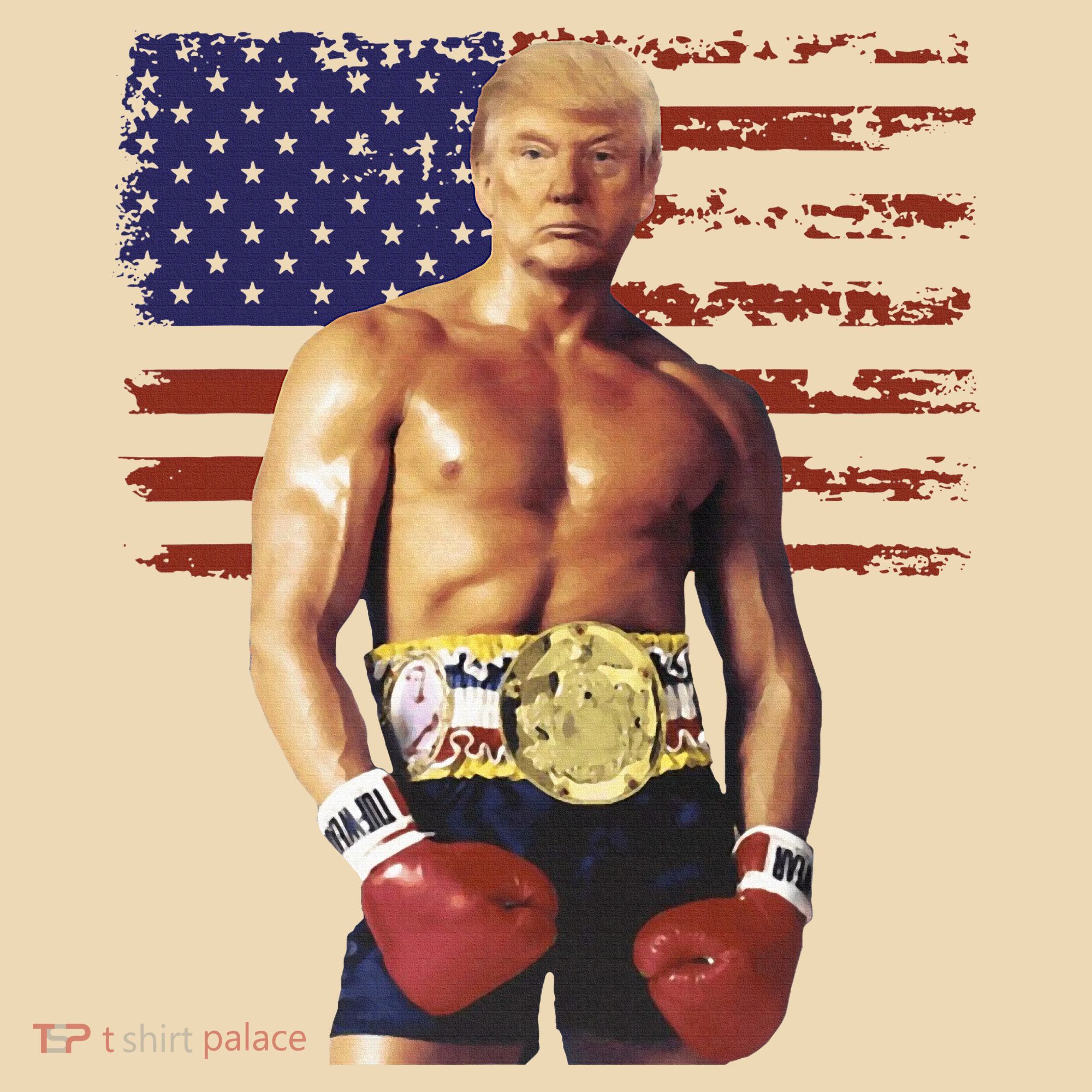Trump Rocky Boxing Meme Boxer Us Flag Patriot Tote Bag