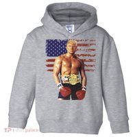 Trump Rocky Boxing Meme Boxer Us Flag Patriot Toddler Hoodie thumb 0