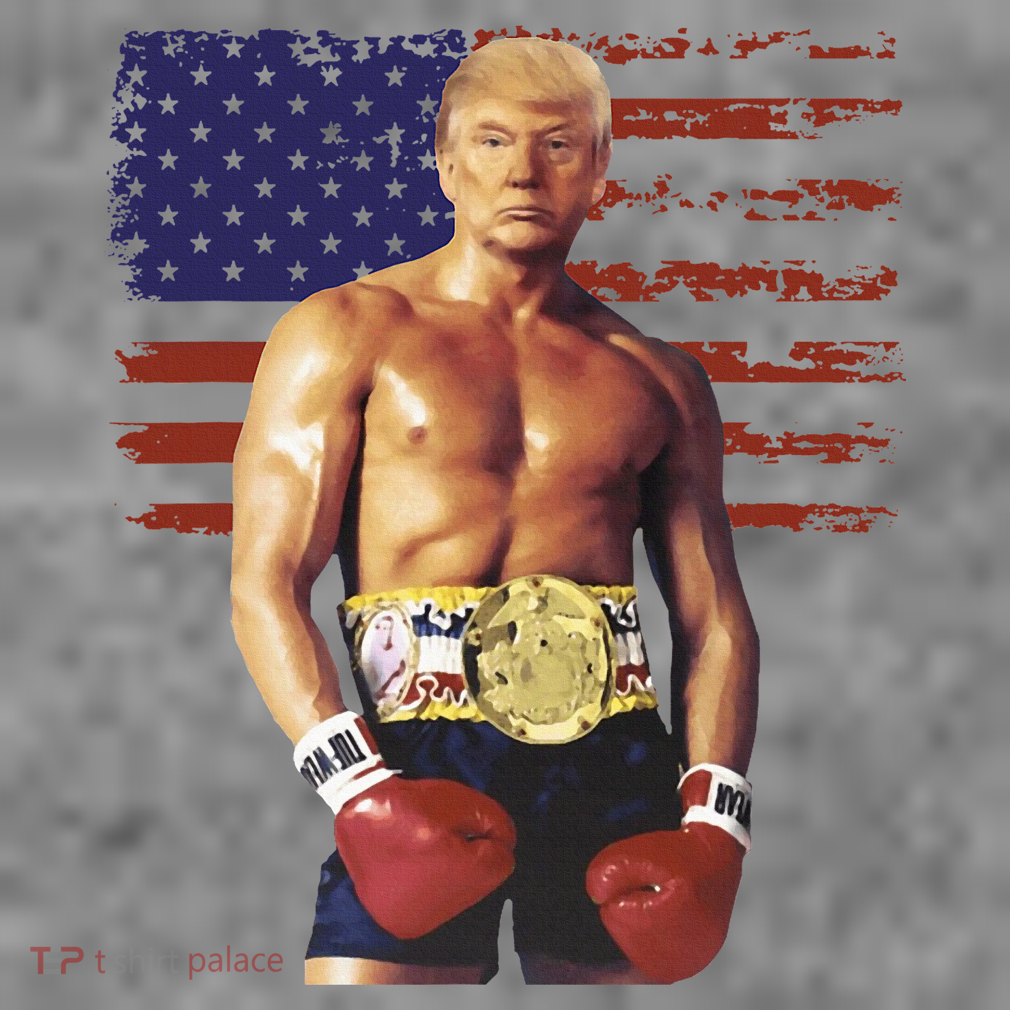Trump Rocky Boxing Meme Boxer Us Flag Patriot Toddler Hoodie