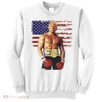 Trump Rocky Boxing Meme Boxer Us Flag Patriot Sweatshirt thumb 0