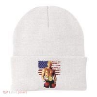 Trump Rocky Boxing Meme Boxer Us Flag Patriot Beanie thumb 0