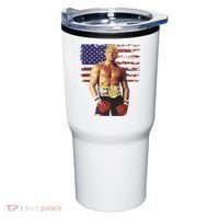 Trump Rocky Boxing Meme Boxer Us Flag Patriot Tumbler thumb 0