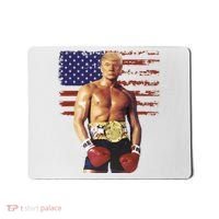 Trump Rocky Boxing Meme Boxer Us Flag Patriot Mousepad thumb 0