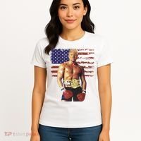 Trump Rocky Boxing Meme Boxer Us Flag Patriot Women's T-Shirt thumb 4