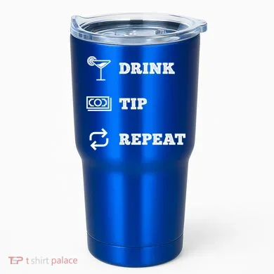 Tip Repeat Bartender Gift Tumbler