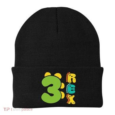 Three Rex Birthday  3rd Dinosaur Birthday Family Beanie