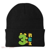 Three Rex Birthday  3rd Dinosaur Birthday Family Beanie thumb 0