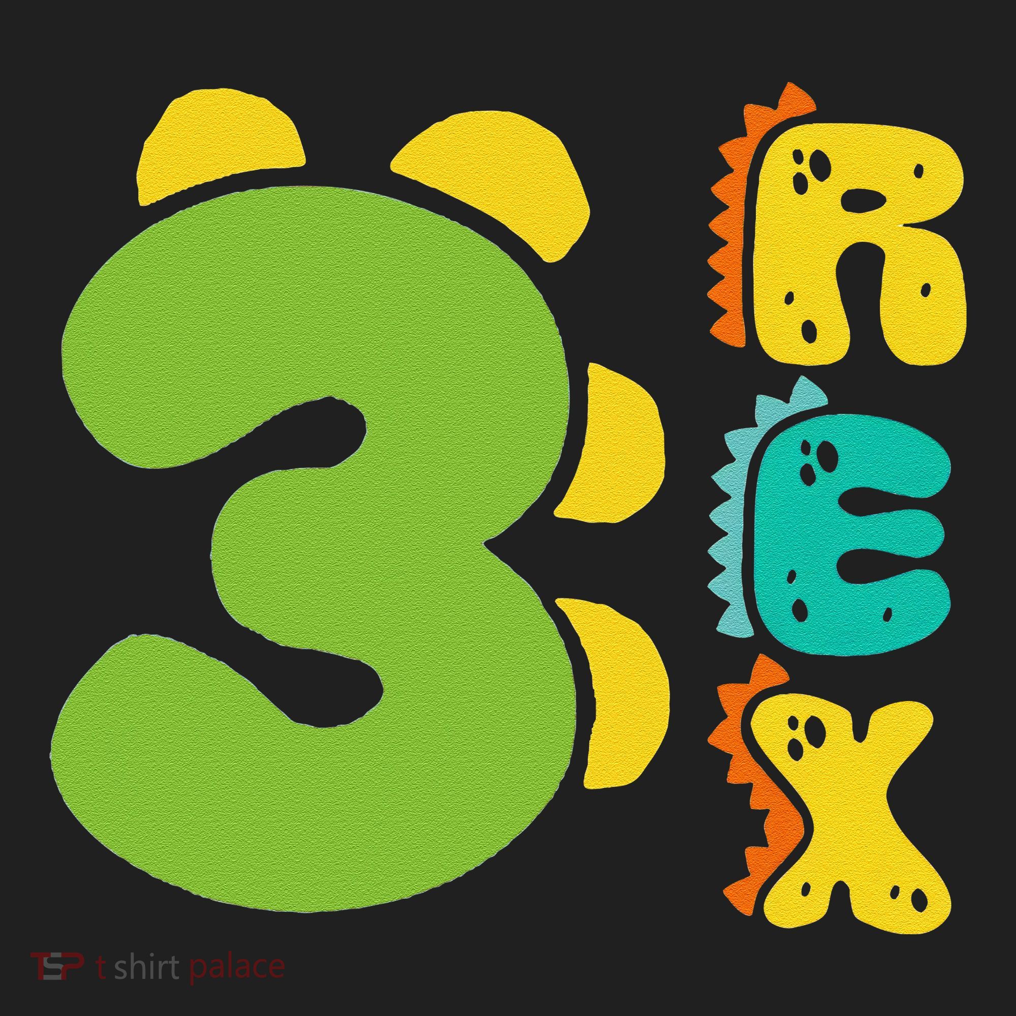 Three Rex Birthday  3rd Dinosaur Birthday Family Hat