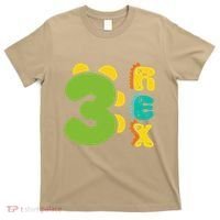 Three Rex Birthday  3rd Dinosaur Birthday Family T-Shirt thumb 0