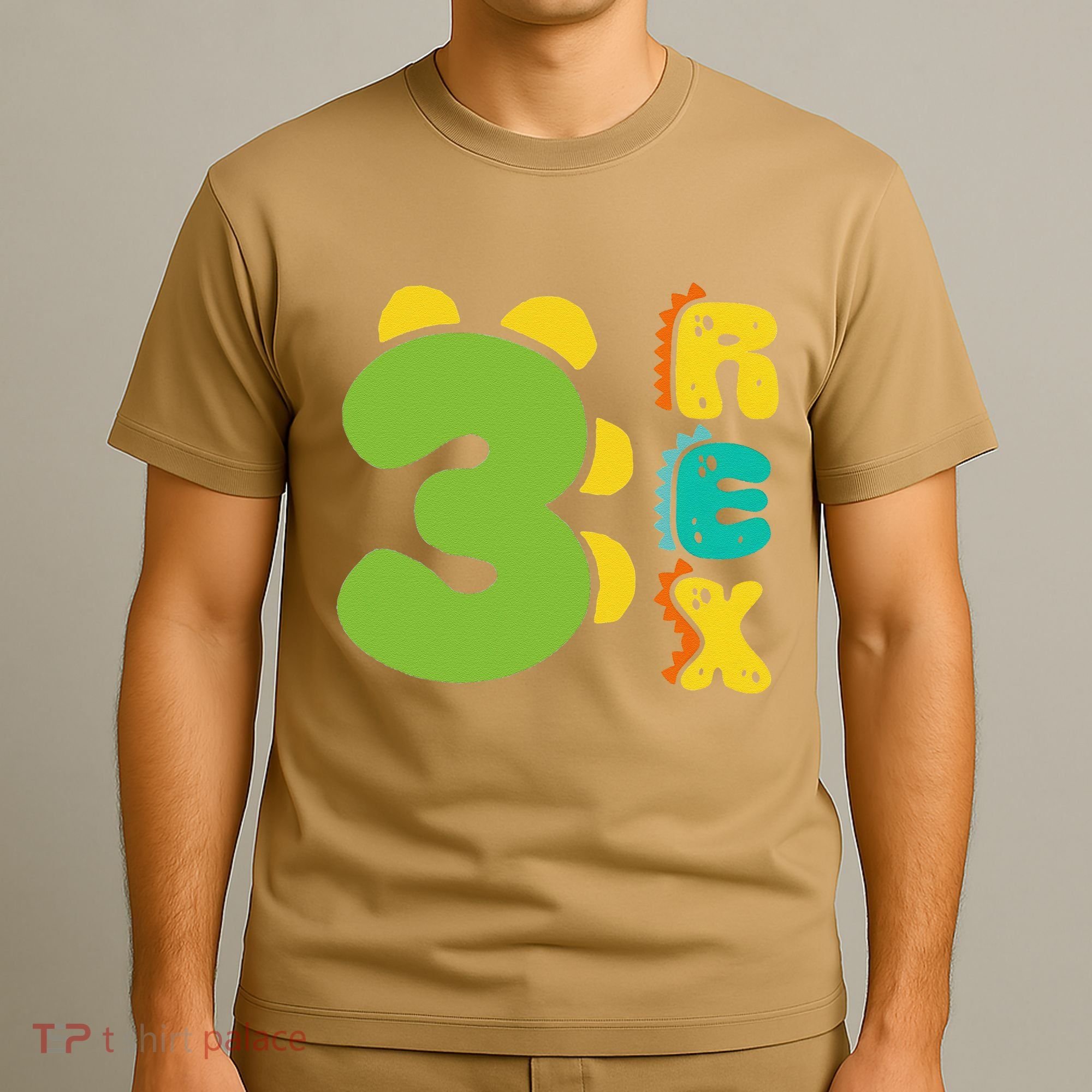 Three Rex Birthday  3rd Dinosaur Birthday Family T-Shirt