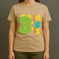 Three Rex Birthday  3rd Dinosaur Birthday Family T-Shirt thumb 4