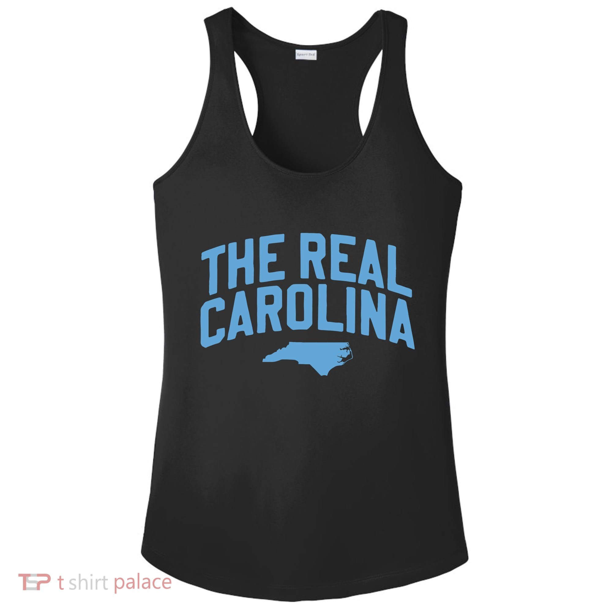 The Real Carolina Nc Ladies PosiCharge Competitor Racerback Tank