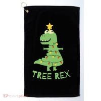 Tree Rex Christmas Golf Towel thumb 0