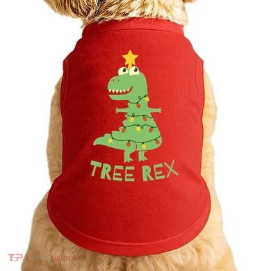 Tree Rex Christmas Doggie Tank