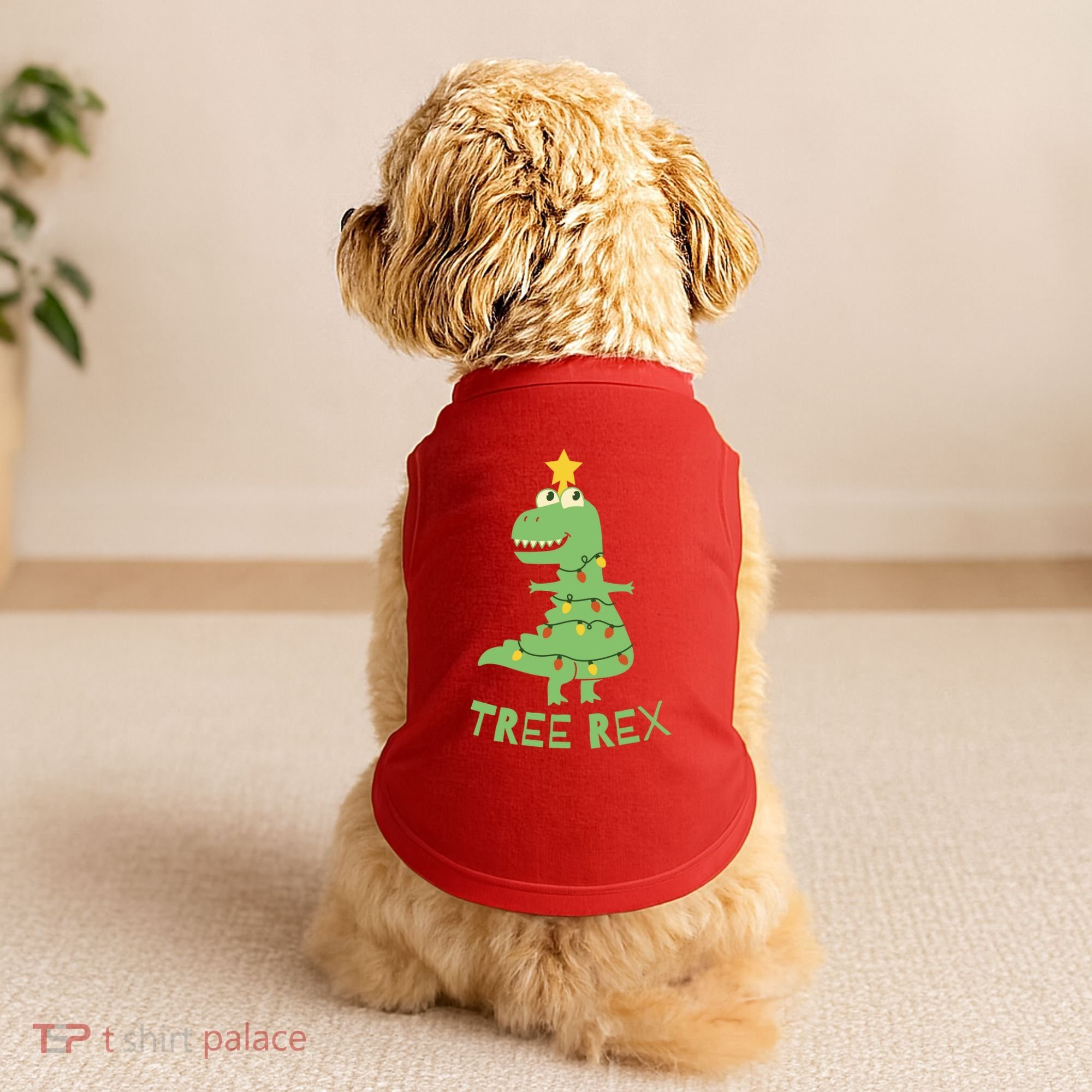 Tree Rex Christmas Doggie Tank