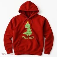 Tree Rex Christmas Hoodie thumb 0