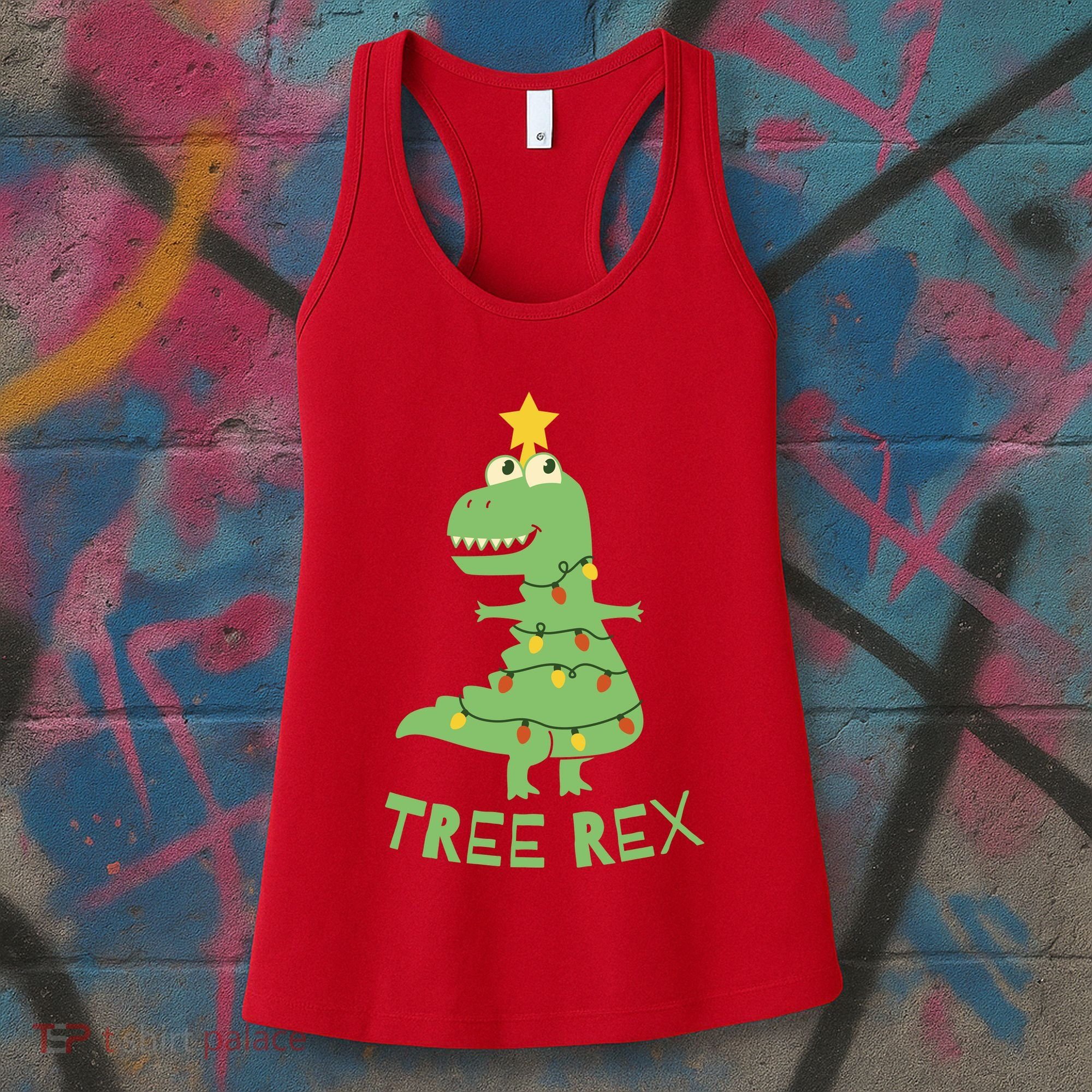 Tree Rex Christmas Women's Tank Top