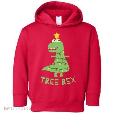 Tree Rex Christmas Toddler Hoodie