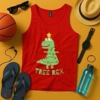 Tree Rex Christmas Tank Top thumb 4