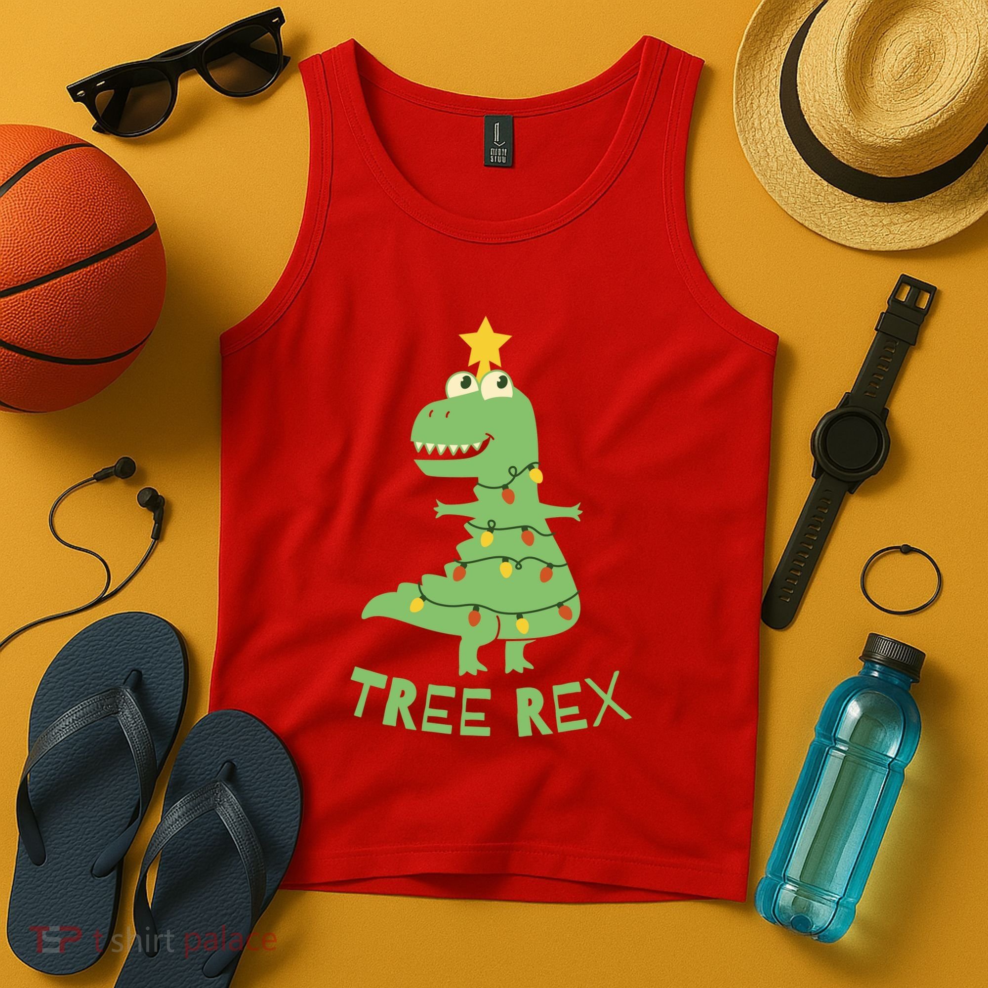 Tree Rex Christmas Tank Top