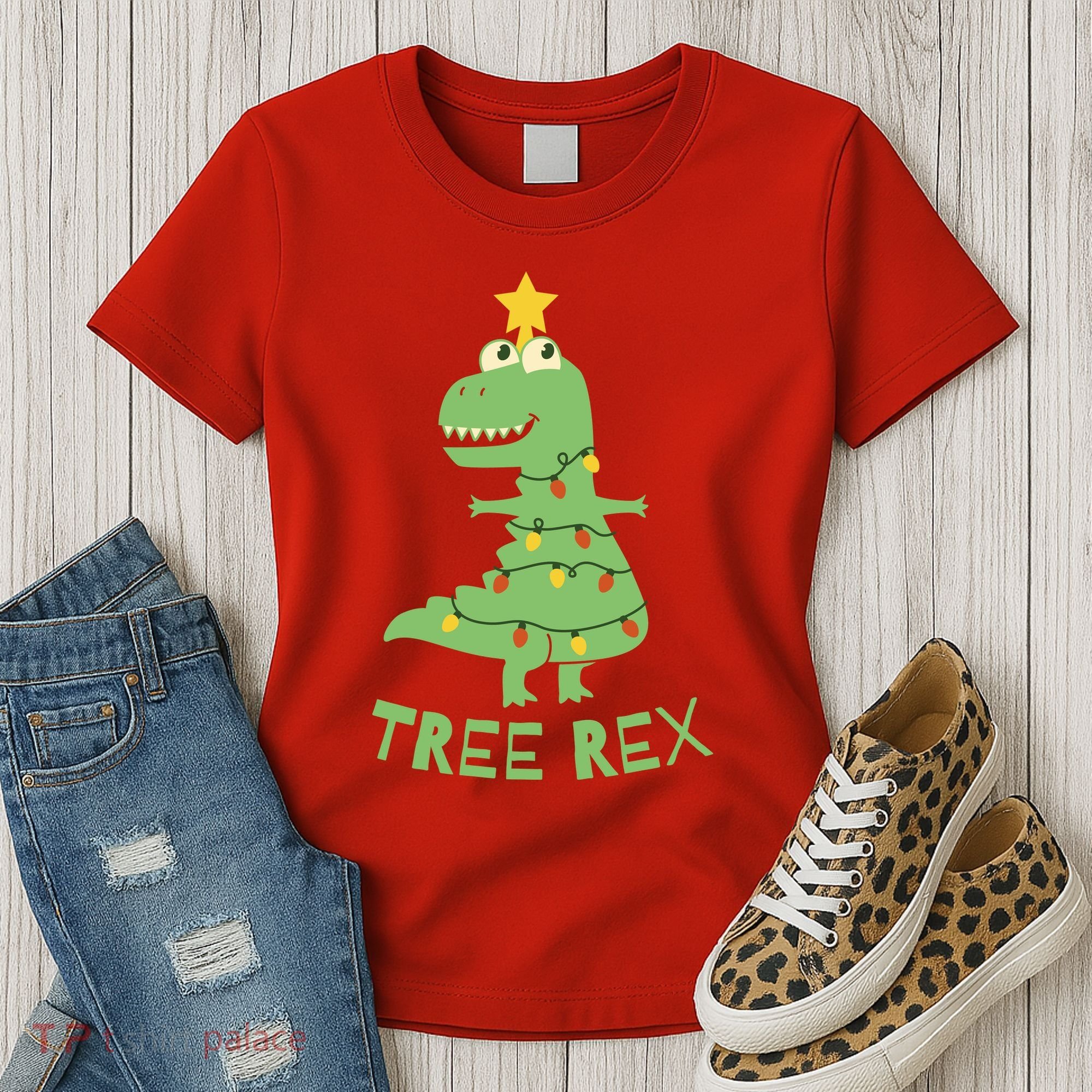 Tree Rex Christmas Women's T-Shirt
