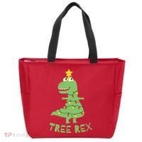 Tree Rex Christmas Tote Bag thumb 0