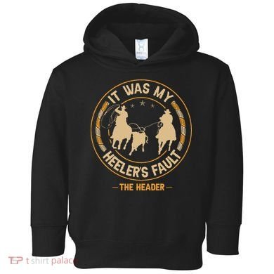 Team Roping Cowboy Rodeo Design For A Team Roper Boy Toddler Hoodie