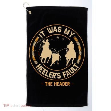 Team Roping Cowboy Rodeo Design For A Team Roper Boy Golf Towel