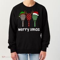 Tennis Racket Christmas Hat Reindeer Anlter Game Sport Sweatshirt Women's Sweatshirt thumb 0