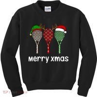 Tennis Racket Christmas Hat Reindeer Anlter Game Sport Sweatshirt Kids Sweatshirt thumb 0