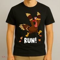 Turkey Run Costume Thanksgiving Running Turkey Trot T-Shirt thumb 3