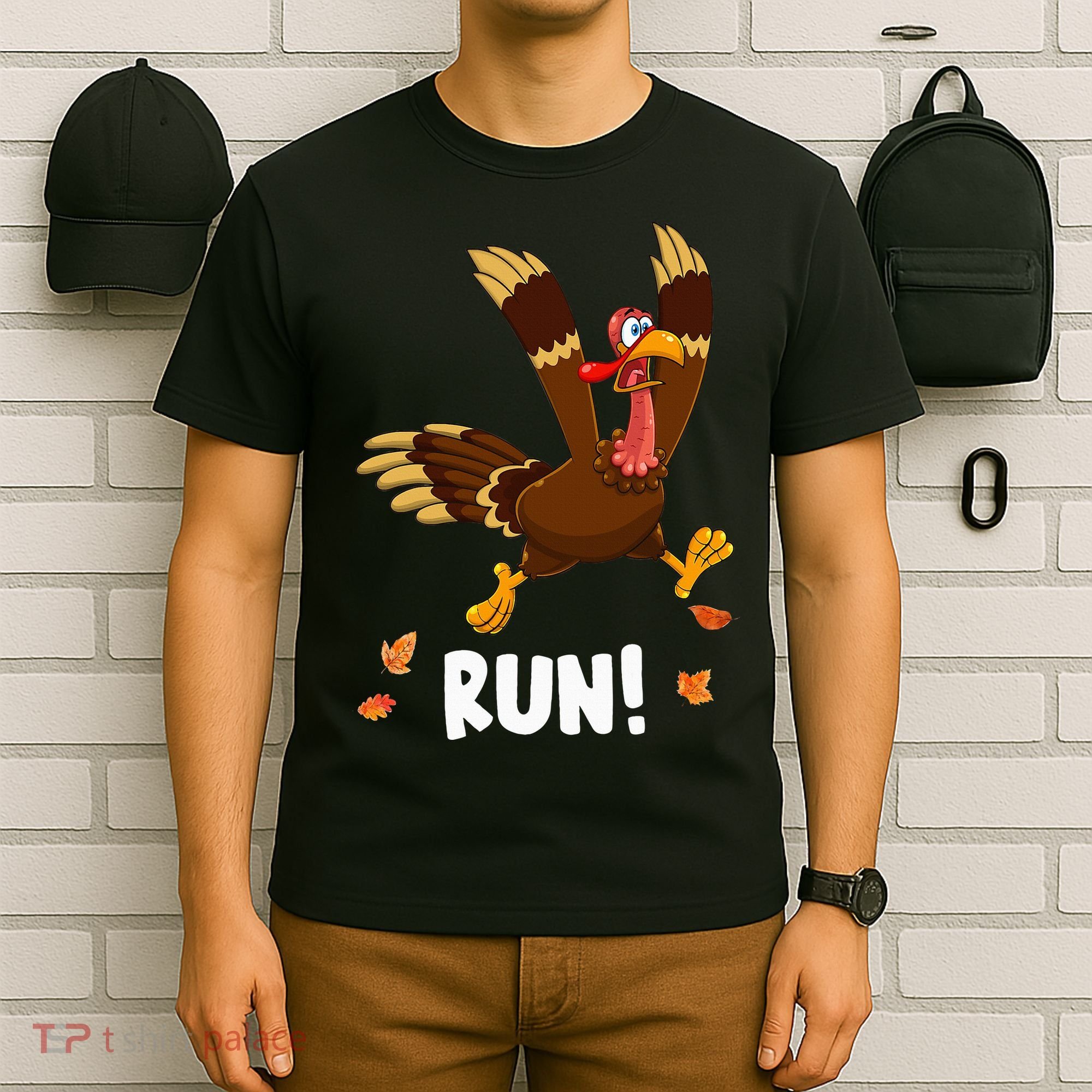 Turkey Run Costume Thanksgiving Running Turkey Trot T-Shirt
