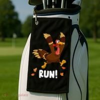 Turkey Run Costume Thanksgiving Running Turkey Trot Golf Towel thumb 2