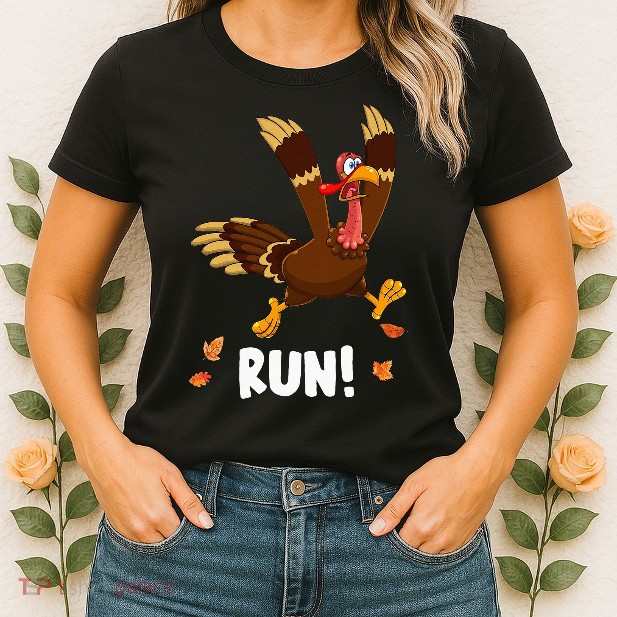 Turkey Run Costume Thanksgiving Running Turkey Trot Women's T-Shirt