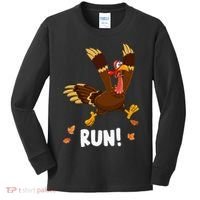 Turkey Run Costume Thanksgiving Running Turkey Trot Kids Long Sleeve Shirt thumb 0