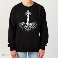Tree Root Christian Cross Women's Sweatshirt thumb 0