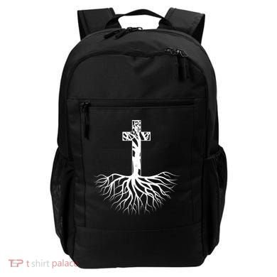 Tree Root Christian Cross Backpack