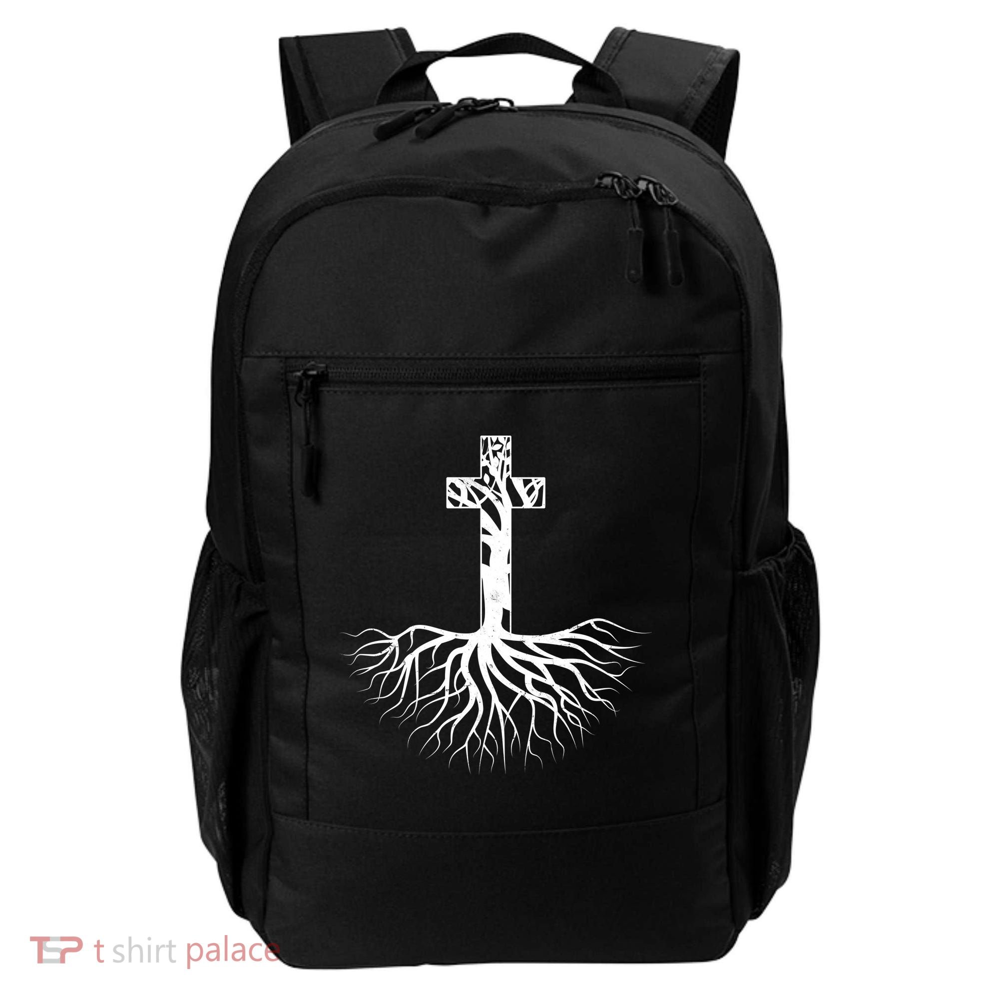 Tree Root Christian Cross Backpack